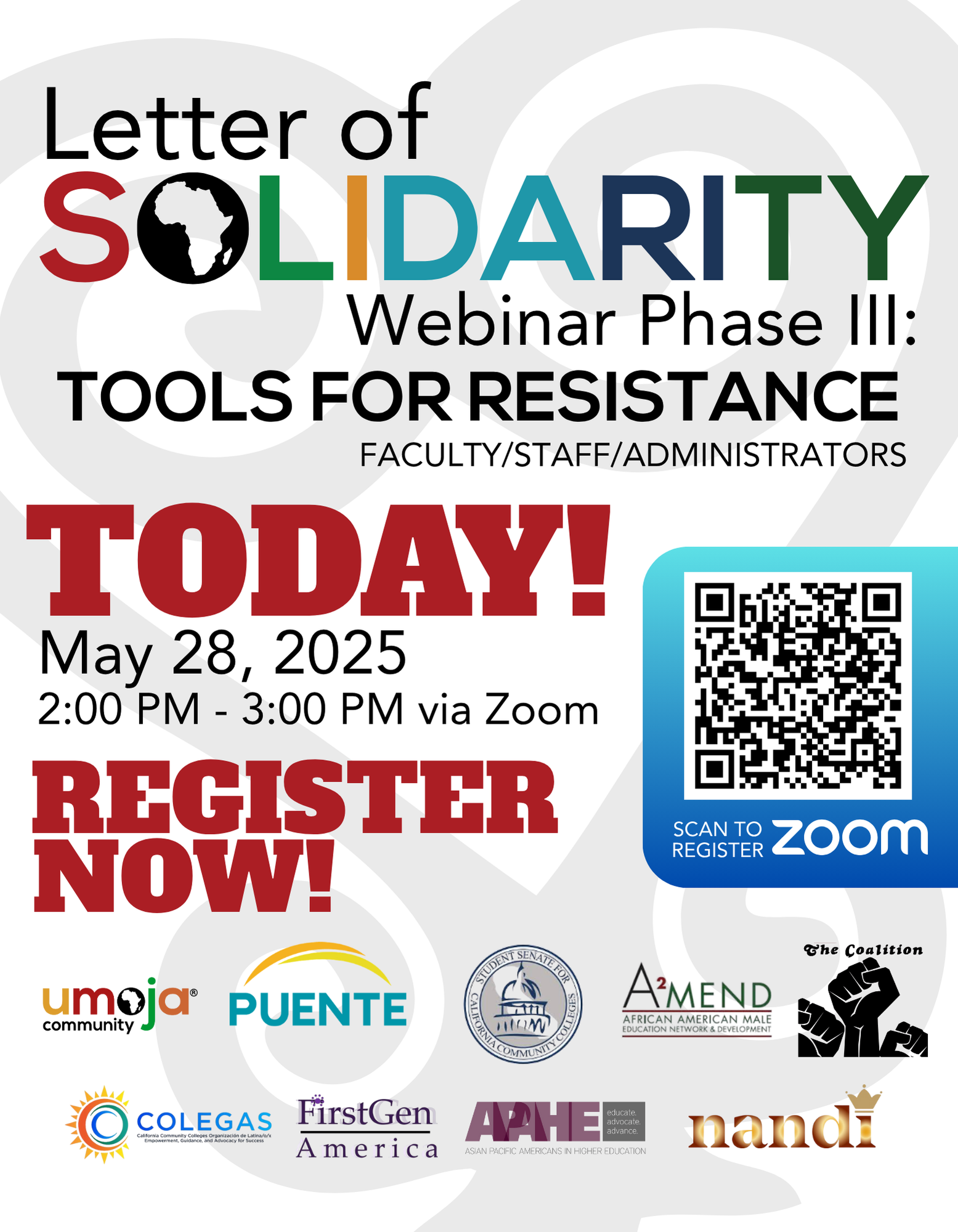 Solidarity Webinar Phase III TODAY!!! Flyer 